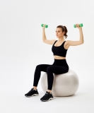 Гантель виниловая STARFIT DB-101 1.5 кг, зеленый ЦБ-00001447