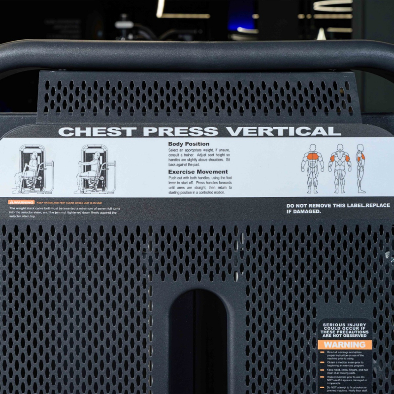 Жим от груди вертикальный. Стек E7008 110 кг DHZ Fitness