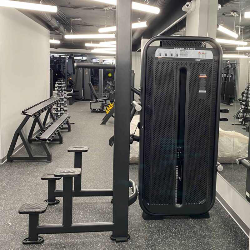 Турник, брусья с противовесом. Стек E7009 110 кг DHZ Fitness