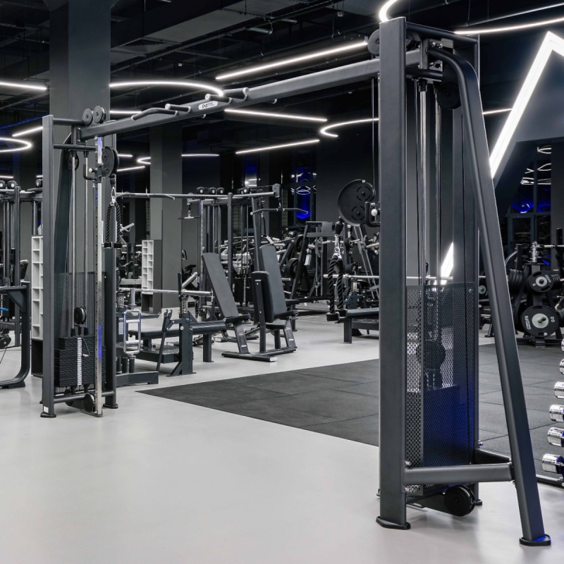 Кроссовер с изменением высоты. Стек 2x110 кг E7016 DHZ Fitness