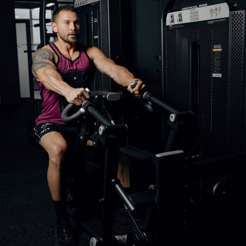 Гребная тяга с упором на грудь. Стек E7034 110 кг DHZ Fitness