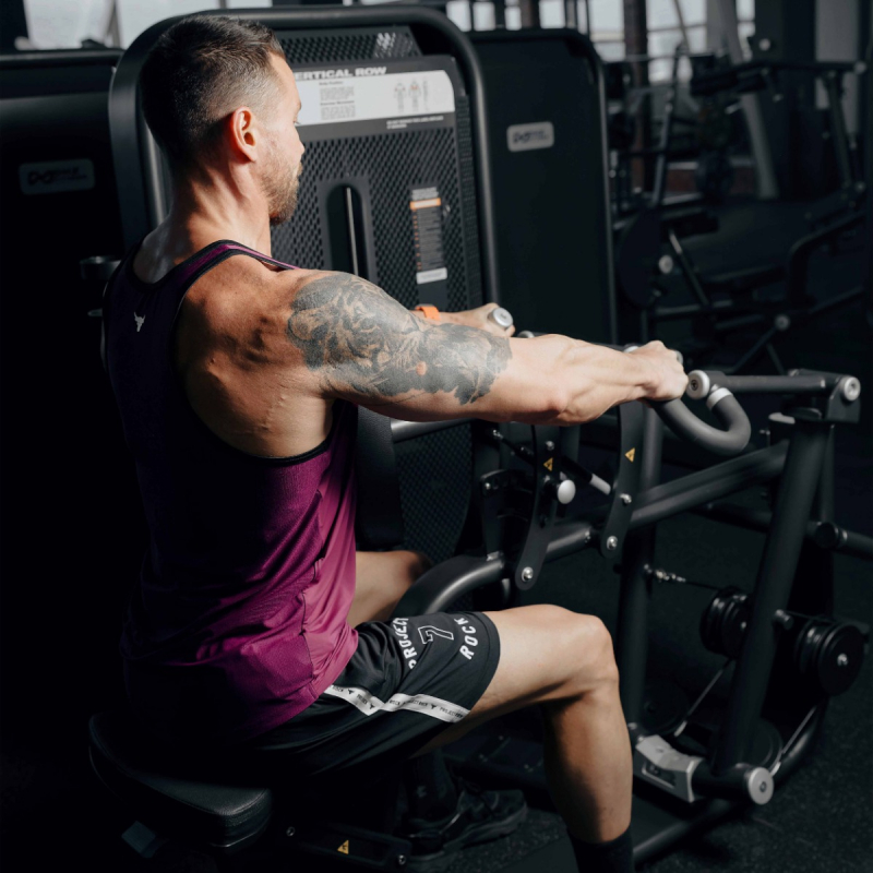 Гребная тяга с упором на грудь. Стек E7034 110 кг DHZ Fitness