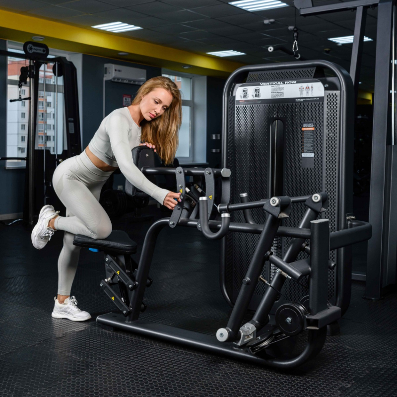 Гребная тяга с упором на грудь. Стек E7034 110 кг DHZ Fitness