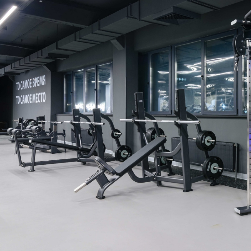 Скамья-стойка для жима под углом вниз E7041 DHZ Fitness