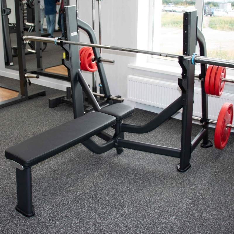 Скамья-стойка для жима штанги лежа E7043 DHZ Fitness