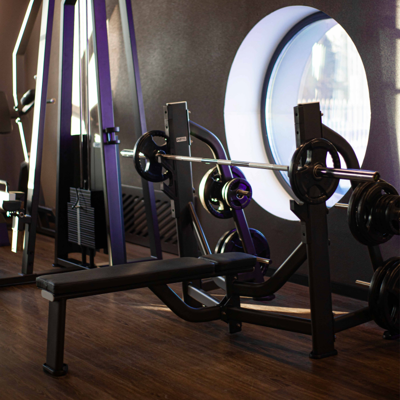 Скамья-стойка для жима штанги лежа E7043 DHZ Fitness