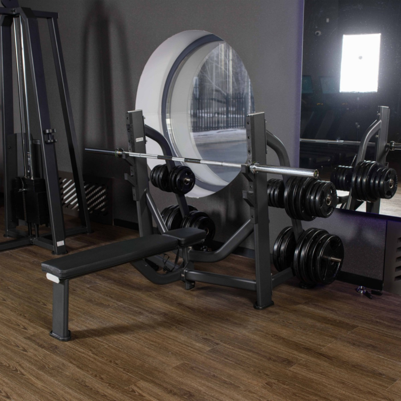 Скамья-стойка для жима штанги лежа E7043 DHZ Fitness