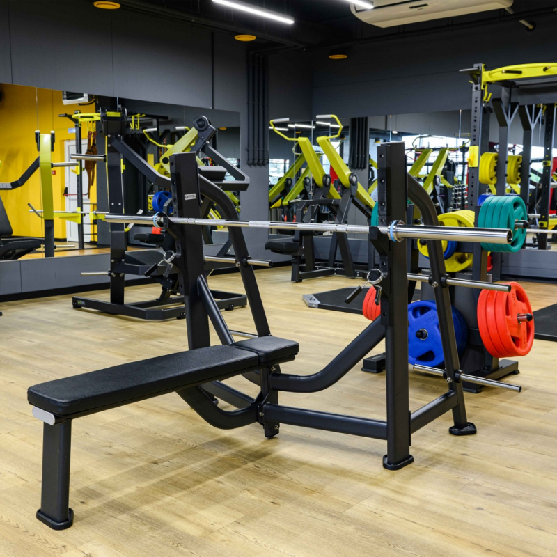 Скамья-стойка для жима штанги лежа E7043 DHZ Fitness