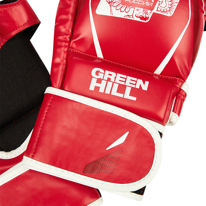 Перчатки СОЮЗ MMA РОССИИ красные Green Hill MMI-603MMAU S