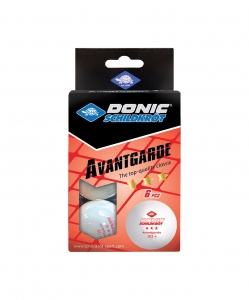 Мяч для настольного тенниса 3* Avantgarde, 6 шт., белый, Donic