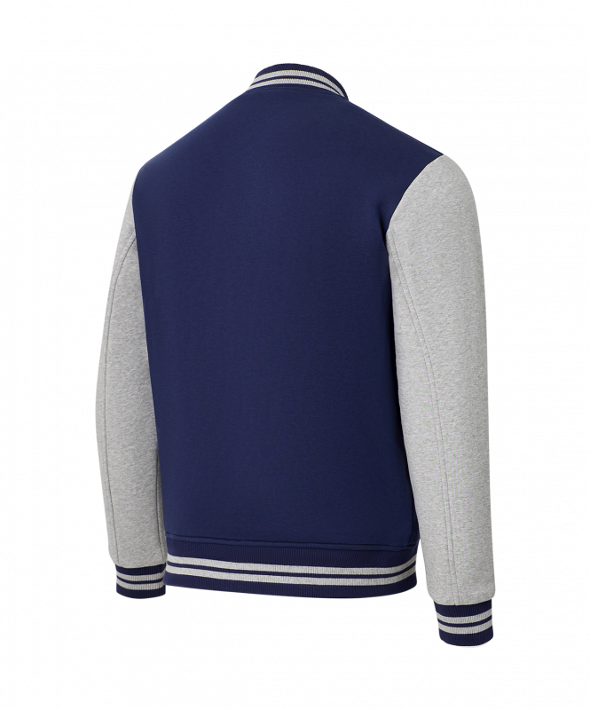 Бомбер ESSENTIAL Fleece Bomber, темно-синий/серый меланж, размер XL, Jögel ЦБ-00004116