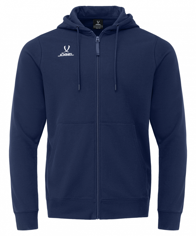 Худи на молнии ESSENTIAL Cotton Zip Hoodie, темно-синий, Jögel ЦБ-00003857