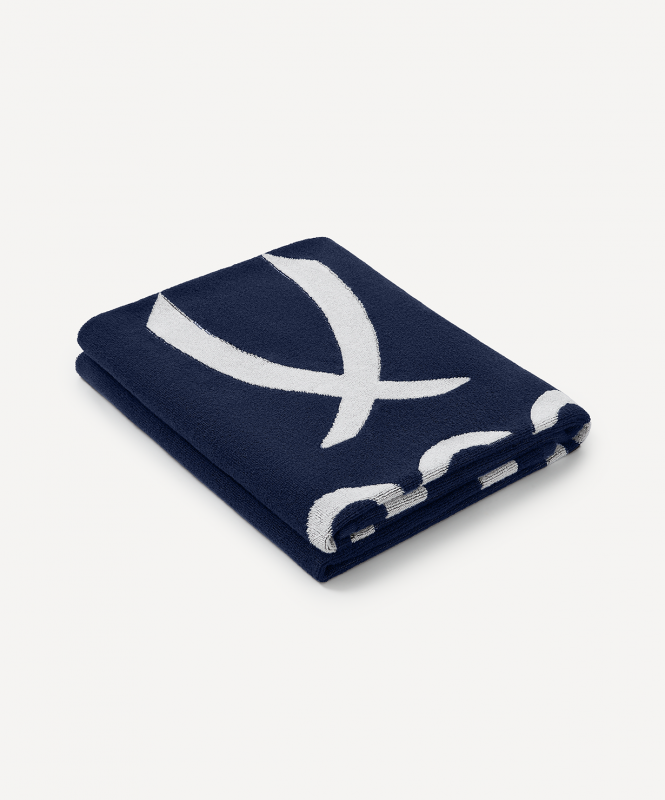Полотенце спортивное JOGEL ESSENTIAL Towel L, 70х140, темно-синий/белый, размер Б/Р ЦБ-00004143