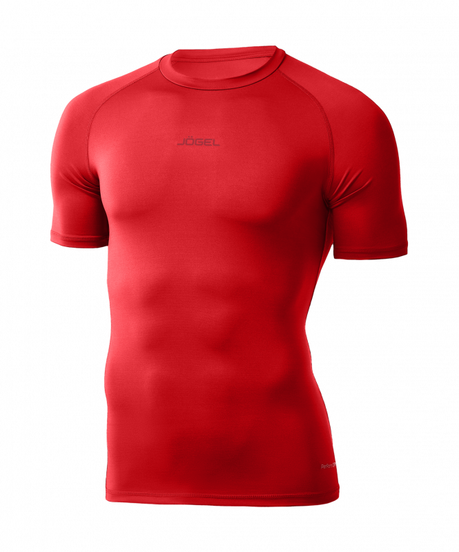 Футболка компрессионная с коротким рукавом JOGEL CAMP PerFormDRY Baselayer SS Tee, красный, размер L ЦБ-00004018