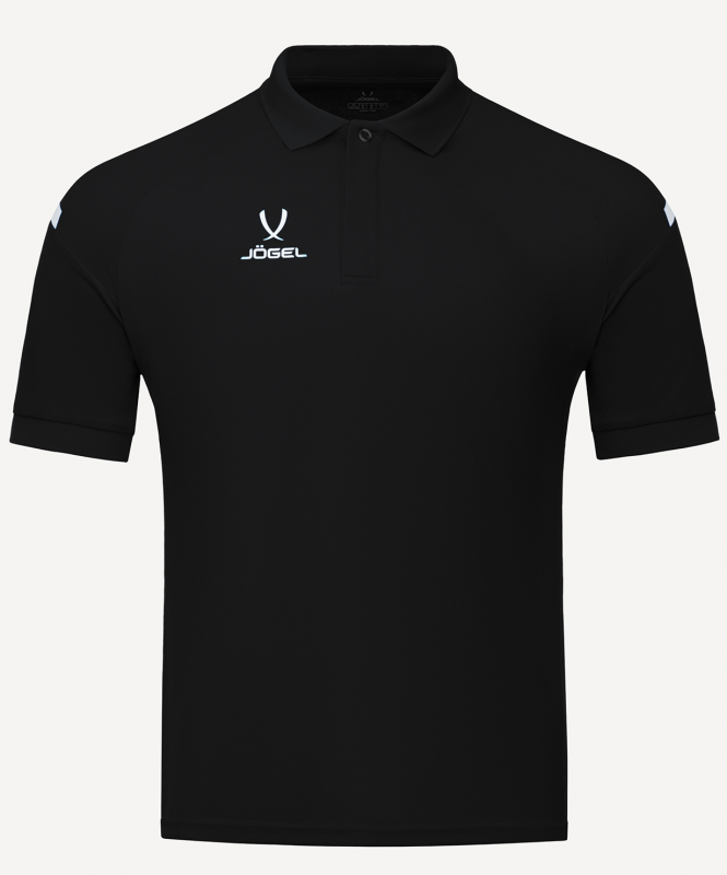 Поло CAMP 2 Poly Polo, черный, детский, размер YM, JÖGEL ЦБ-00005328