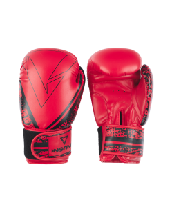 Перчатки боксерские INSANE ODIN, ПУ, красный, 12 oz, размер Б/Р УТ-00020334