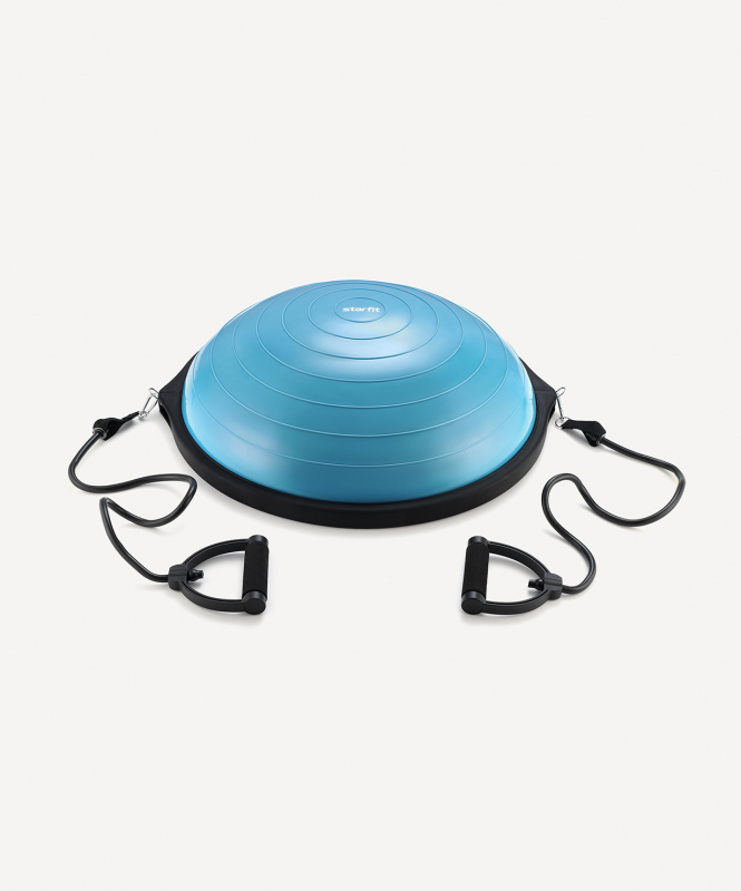 Полусфера STARFIT "BOSU" GB-502 с эспандерами, с насосом, синий ЦБ-00002517
