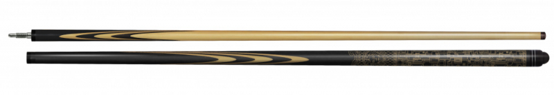 16-1-Пул Кий Версаче 9-запилов 2 РС, черн.граб/граб (РК)