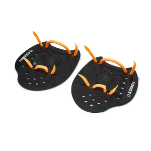 Лопатки для плавания TORRES, Арт.SWP112402BL, размер M, черно-оранжевый