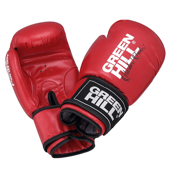 Боксерские перчатки PANTHER красные Green Hill BGP-2098 10oz