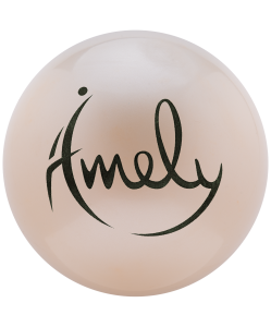 Мяч для художественной гимнастики AGB-301 15 см, серый, Amely