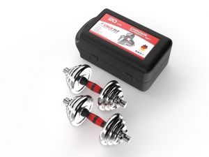 Набор гантелей UNIX Fit в кейсе 20 кг DBKITU20