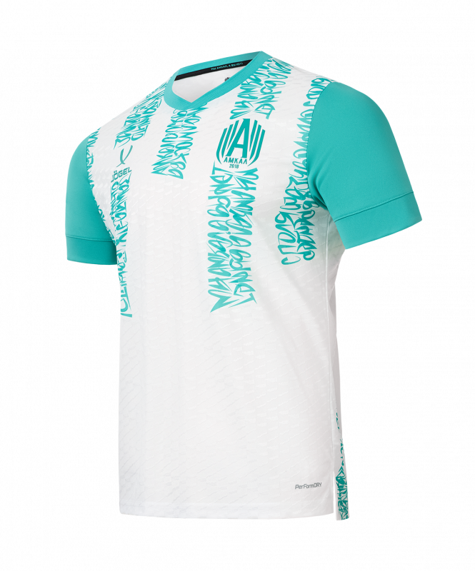 Футболка игровая JOGEL AMKAL PerFormDRY Jersey, белый/бирюзовый, размер XS ЦБ-00004458