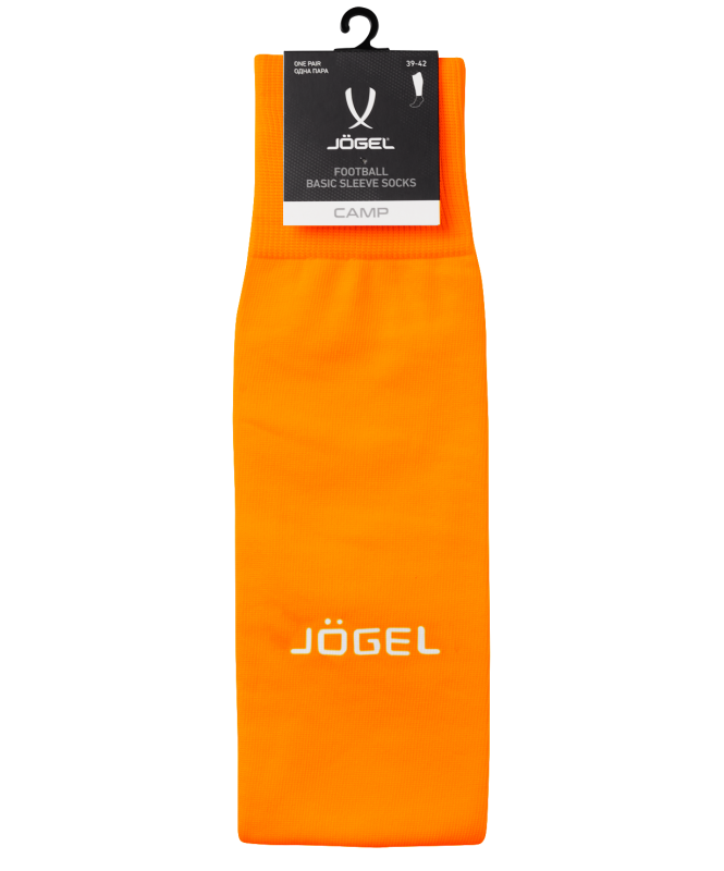 Гольфы футбольные CAMP BASIC SLEEVE SOCKS, оранжевый/белый, Jögel