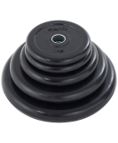 Диск обрезиненный BB-202 d=26 мм, стальная втулка, черный, 1,25 кг, Starfit