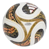 Мяч футб. ADIDAS WC26 Trionda Final PRO, JY8928, размер 5, FIFA PRO, 4пан, ПУ, термосш, бел-черн-золотист