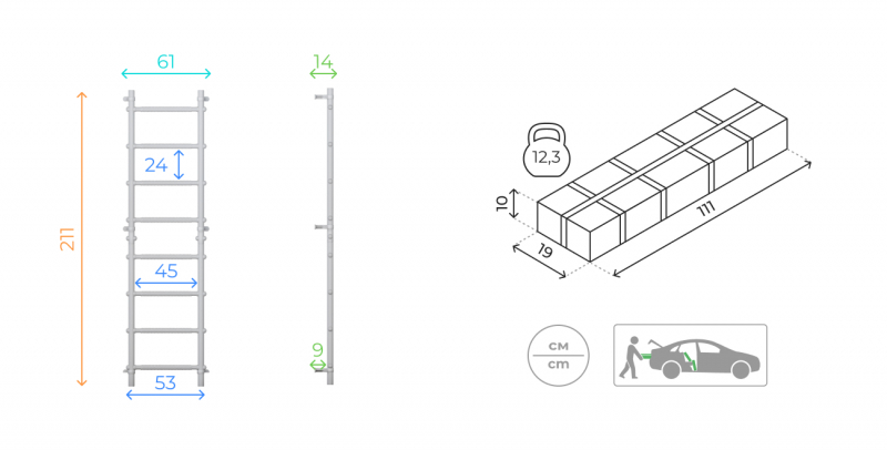 Шведская стенка ROMANA S11