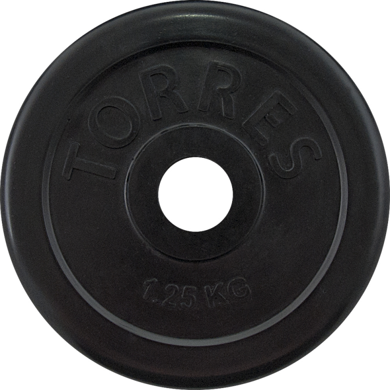 Диск обрезин. TORRES 1.25 кг, PL50681, d.25мм, металл в резиновой оболочке, черный