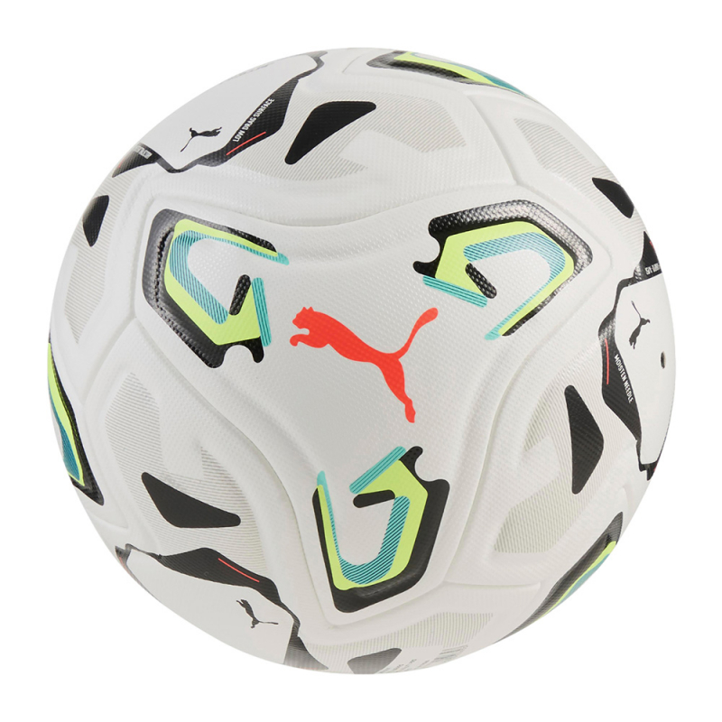 Мяч футб. PUMA Stellar Pro, 08505801, размер 5, FIFA Quality Pro, 8пан, ПУ, термосш, бело-черно-салатовый