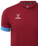 Футболка игровая DIVISION PerFormDRY Union Jersey, гранатовый/голубой/белый, размер YS, Jögel УТ-00020594