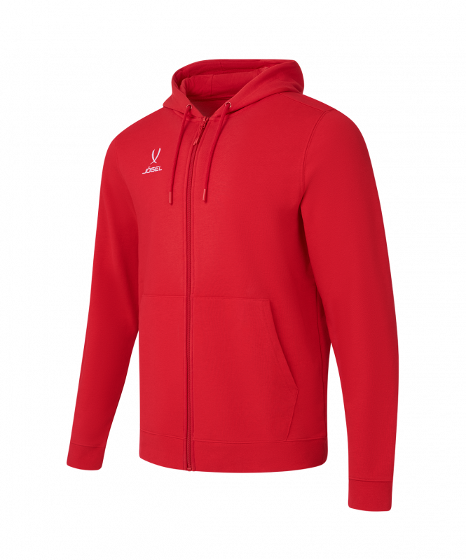 Худи на молнии ESSENTIAL Cotton FZ Hoodie, красный, размер XS, JÖGEL ЦБ-00004787