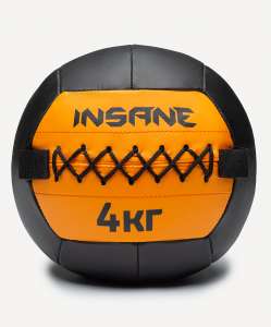 Медбол IN24-WB100, 4 кг, оранжевый, Insane ЦБ-00003211