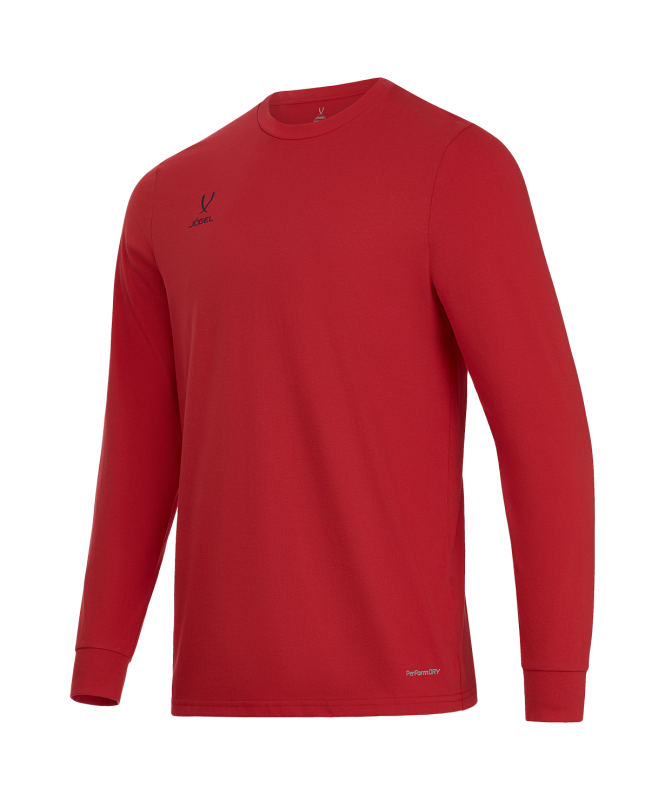 Футболка баскетбольная с длинным рукавом DIVISION PerFormDRY Pre-Match Longsleeve Jersey, красный, размер XL, Jögel ЦБ-00004255