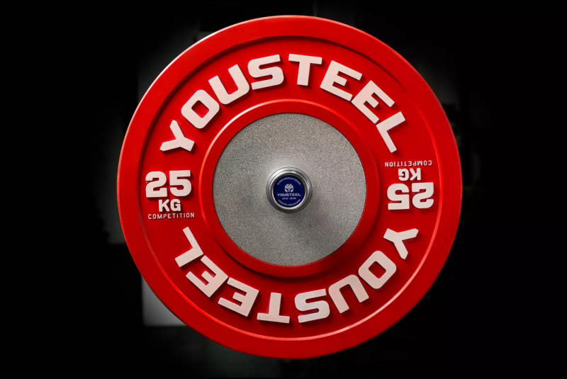 Диск соревновательный 25кг, красный YOUSTEEL