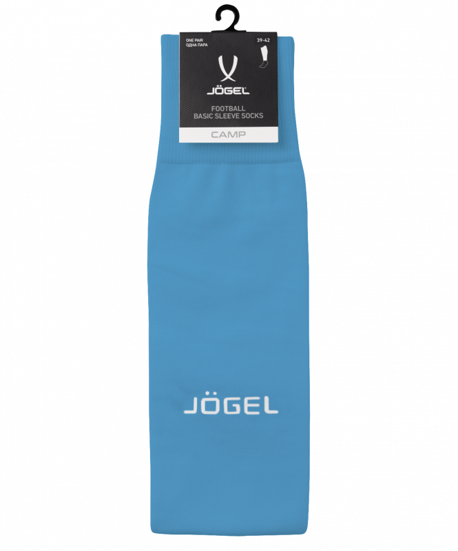 Гольфы футбольные CAMP BASIC SLEEVE SOCKS, голубой/белый, размер 32-34, Jögel ЦБ-00001342