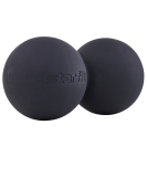 Мяч для МФР RB-106, 6 см, силикагель, двойной, черный, Starfit УТ-00020247