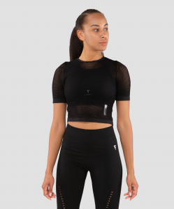 Женская футболка Essential Knit black FA-WT-0201-BLK, черный, FIFTY