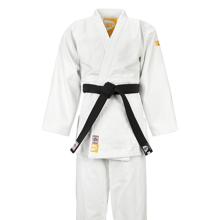Кимоно дзюдо PROFESSIONAL GOLD IJF APPROVED белое Green Hill JSPT-10361 155 см