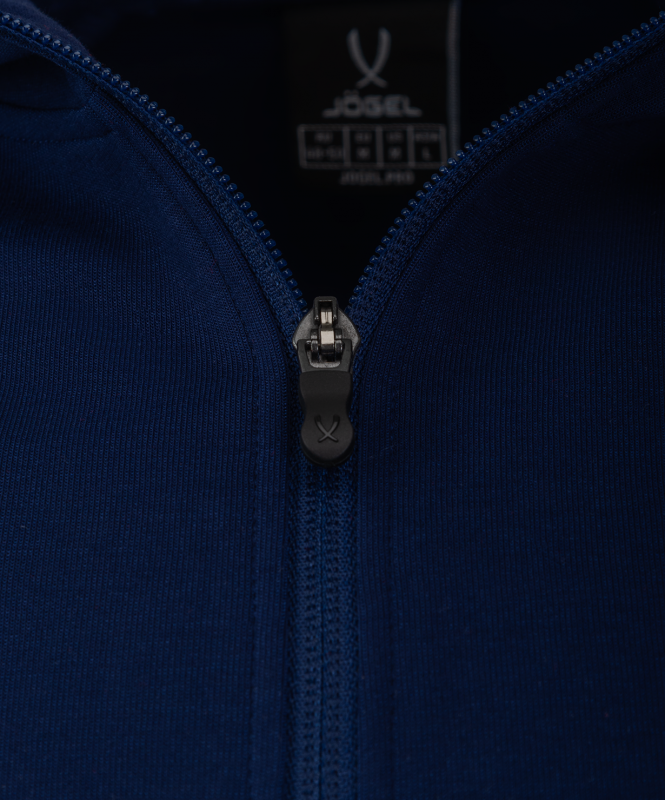 Худи на молнии ESSENTIAL Athlete Hooded FZ Jacket, темно-синий, размер YM, Jögel ЦБ-00003270