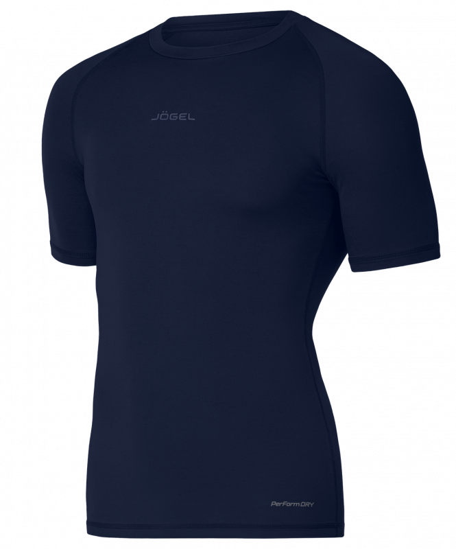 Футболка компрессионная PerFormDRY Baselayer Tee SS 2, темно-синий, размер XXL, Jögel ЦБ-00003146