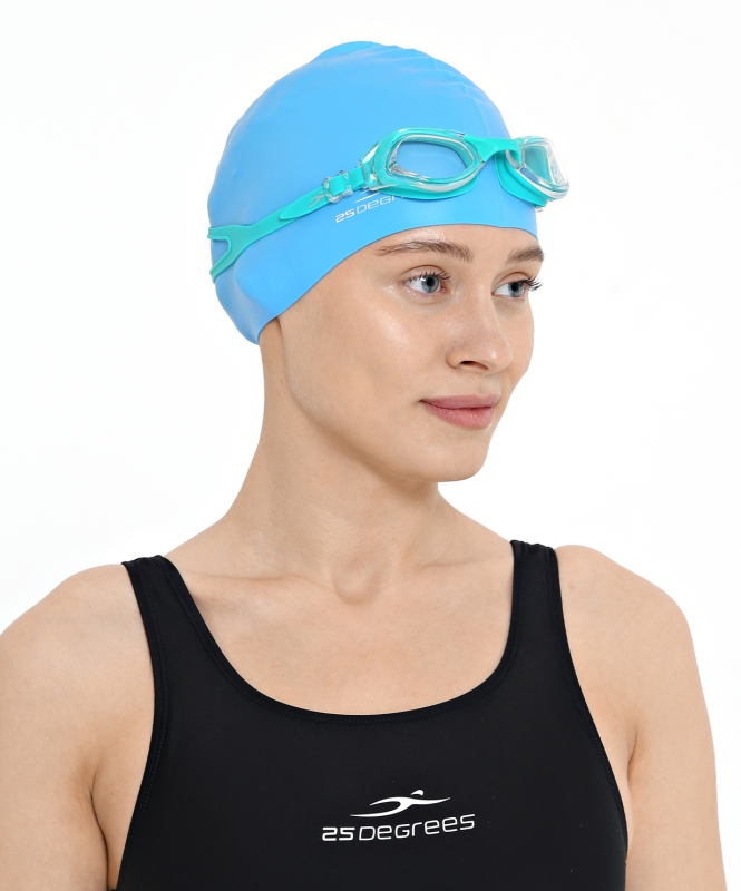 Шапочка для плавания Nuance Light Blue, силикон, подростковый, 25Degrees УТ-00019511