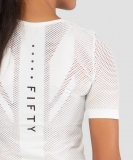 Женская футболка Essential Knit white FA-WT-0201-WHT, белый, FIFTY