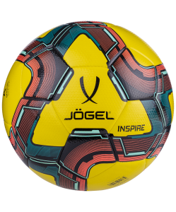 Мяч футзальный Inspire, №4, желтый/черный/красный, Jögel