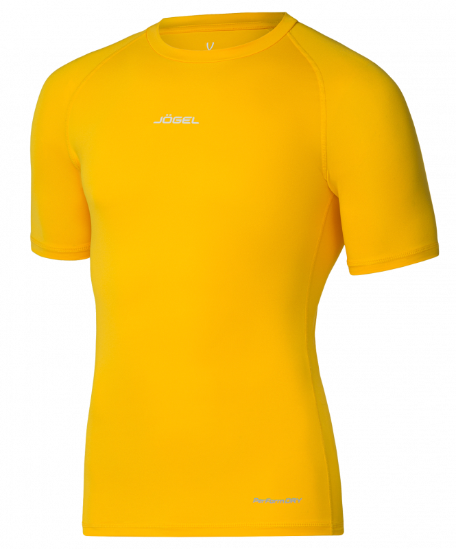 Футболка компрессионная с коротким рукавом CAMP PerFormDRY Baselayer SS Tee, желтый, размер 2XL, JÖGEL ЦБ-00004016