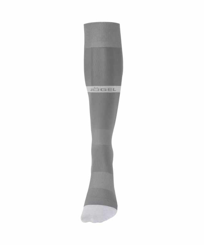Гетры футбольные JÖGEL CAMP BASIC SOCKS, серый/белый, размер 43-45 ЦБ-00005448