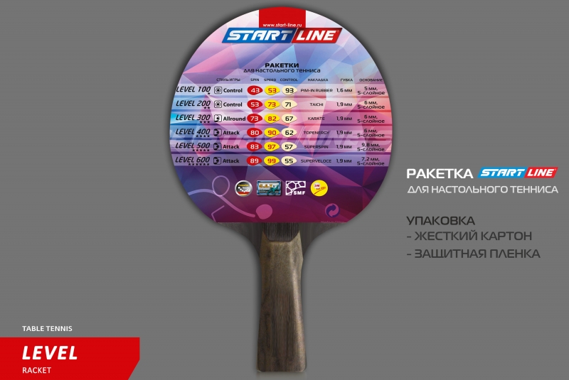 Теннисная ракетка Start line Level 400 New (коническая) 12502